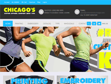 Tablet Screenshot of customtshirtschicago.com